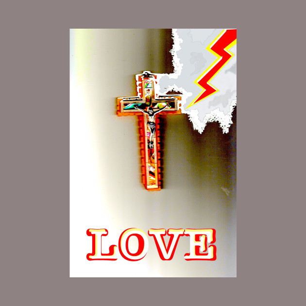 The Love Cross - Religion - Phone Case