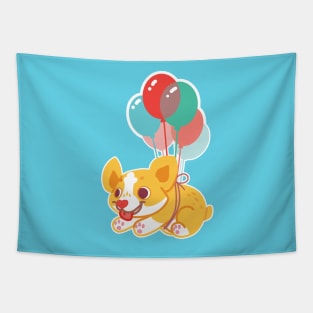 Balloon Corgi Tapestry