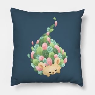 Hedgehog with Leaves Prickle Pillow