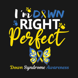 Im Down Right Perfect Down Syndrome Awareness Day T-Shirt