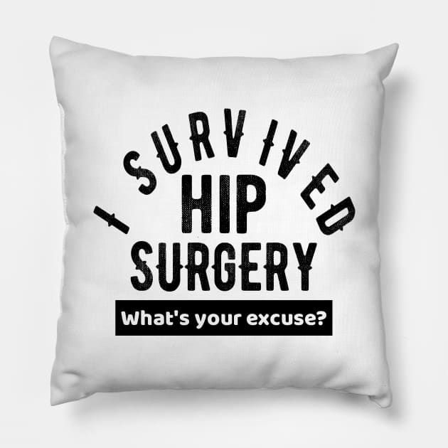 Hip Surgery & Hip Replacement Get Well Soon Gift Pillow by OriginalGiftsIdeas