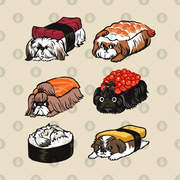 Sushi Shih Tzu by huebucket