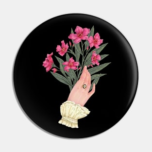 Oleander Victorian hand Pin