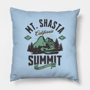 Mt Shasta California Summit Peak Bagger Pillow