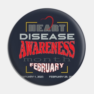 Heart disease awareness month Pin