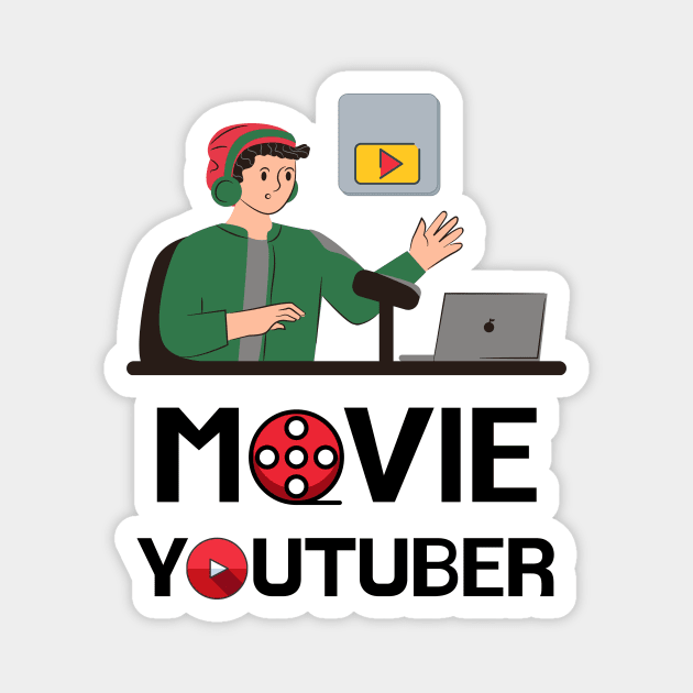 MOVIE YOUTUBER Magnet by Movielovermax
