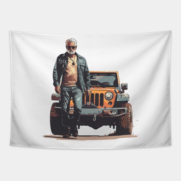 Jeep like a champ! Tapestry by mksjr