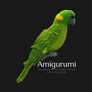 Amigurumi Parrot, white lettering T-Shirt