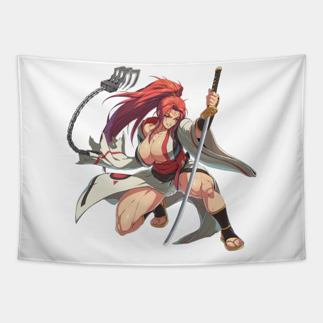 Baiken Guilty Gear Tapestry by abdul rahim