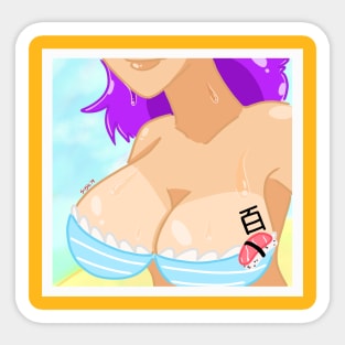 Girl with big boobs - Big Boobs - Sticker