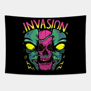 Alien Invasion Tapestry