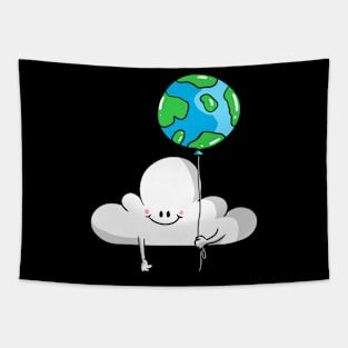 Cloudzee Earth Balloon Tapestry