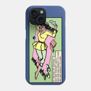 Comic Woman Is Down In The Dumps Phone Case