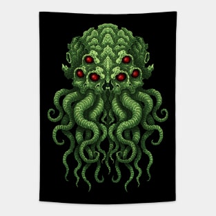 Cthulhu Head - Azhmodai 24 Tapestry