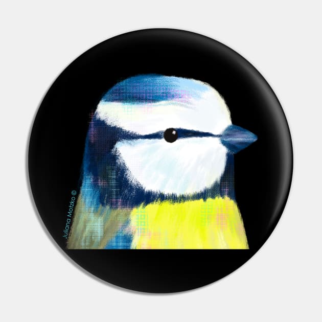 Blue Tit Bird Pin by julianamotzko
