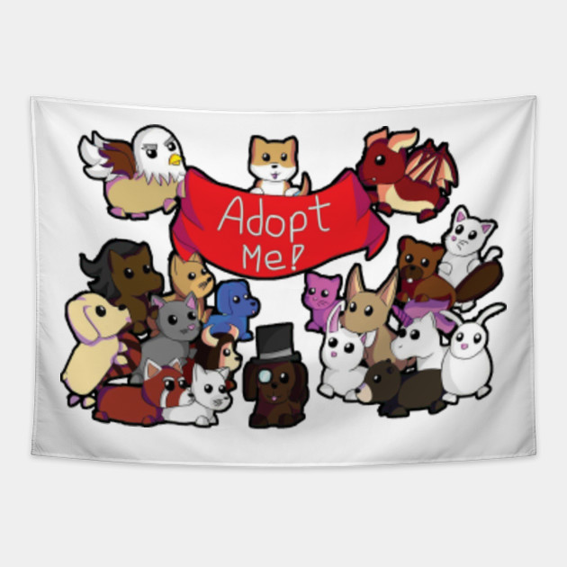 Adopt Me Roblox Roblox Game Adopt Me Adopt Me Roblox Tapestry Teepublic - pulldog roblox