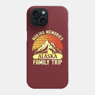 alaska family vacation - mountains camping family trip Phone Case