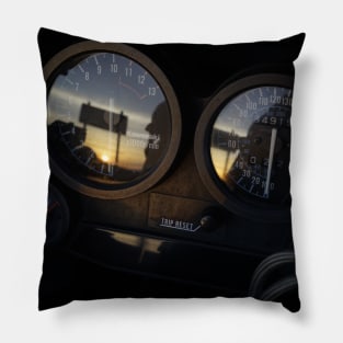 Sunset on tour Pillow