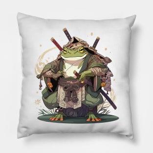 samurai toad Pillow