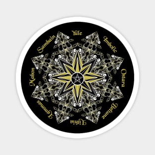 Pagan/ Wicca Wheel of the year Magnet