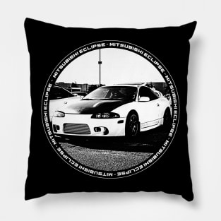 MITSUBISHI ECLIPSE D30 Black 'N White 4 (Black Version) Pillow