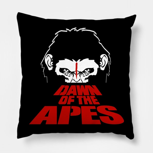 Dawn of the Apes Pillow by GorillaMask