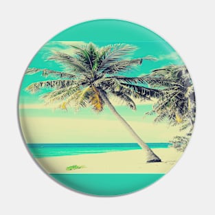 Maldives beach Pin