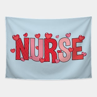 Nurse Hearts Valentines Shirt, Valentine Nurse Shirt, Nurse Valentine Shirt, Nurse Shirt, Nurse Gift, RN Shirt, Nursing School Shirt Tapestry