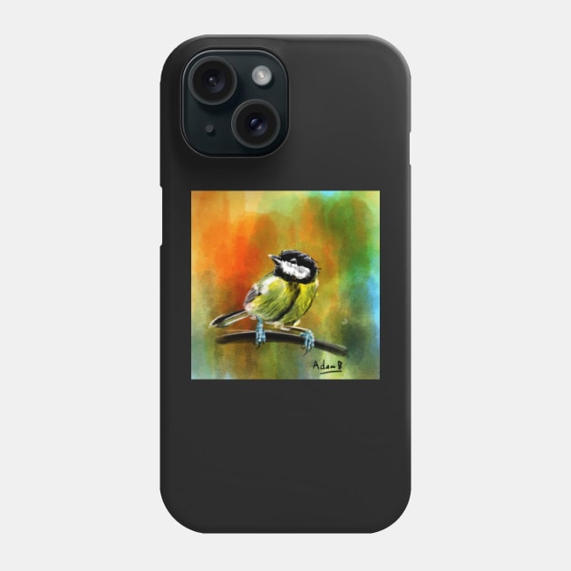 Great Tit Phone Case by adam-bullock