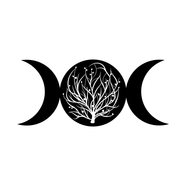 Triple Moon with Tree of Life by Tee's Tees