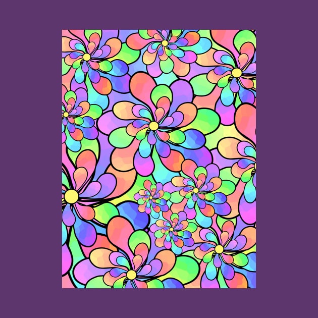 ABSTRACT Flowers Blooming - Flowers Art by SartorisArt1