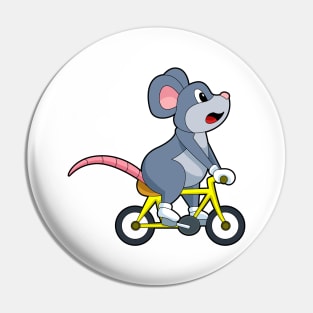 Mouse with Bicycle Pin