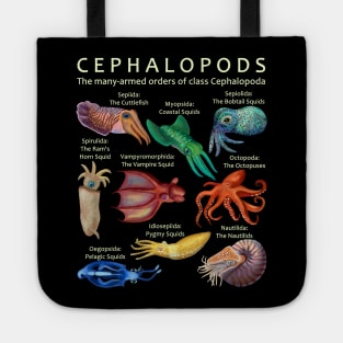 The Cephalopod: Octopus, Squid, Cuttlefish, and Nautilus Tote