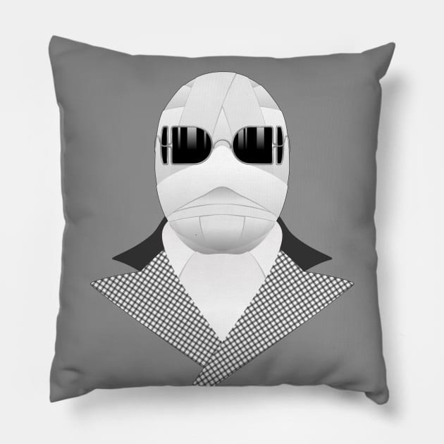 The Invisible Man Pillow by tuditees