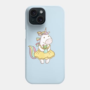 Unicorn with sweet cactus Phone Case