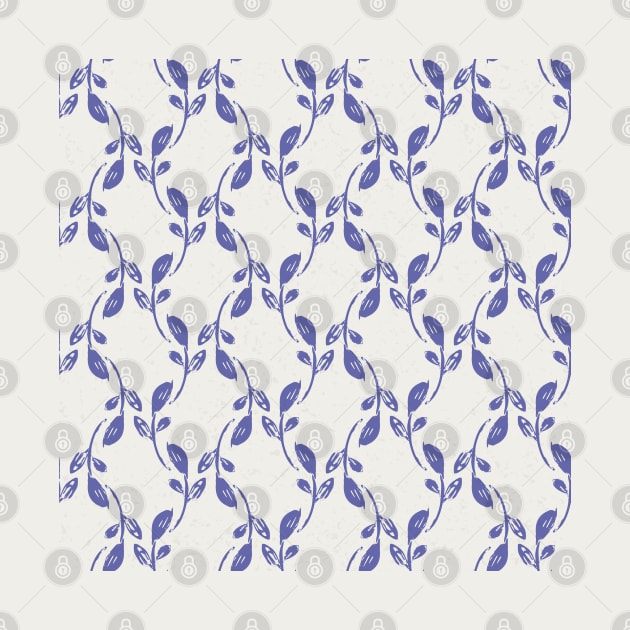 Purple leaves over beige gray background by marufemia