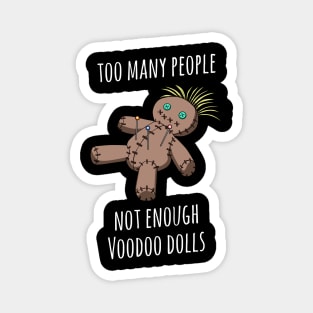 Voodoo Doll Funny Voodooism Dark Humor Jokes Magnet