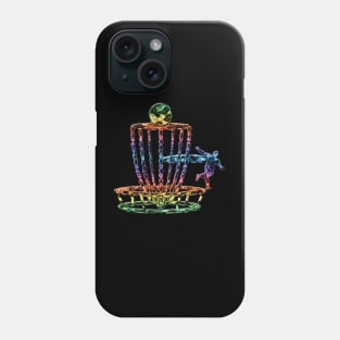 Disc Golf Abstract Color Disc Golfer Phone Case