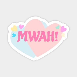 Mwah! Hearts Magnet