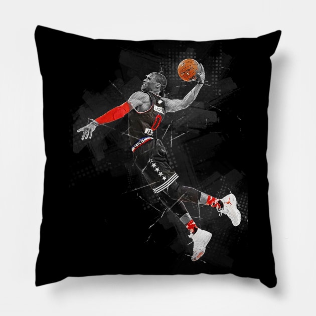Russell Westbrook Pillow by Creativedy Stuff