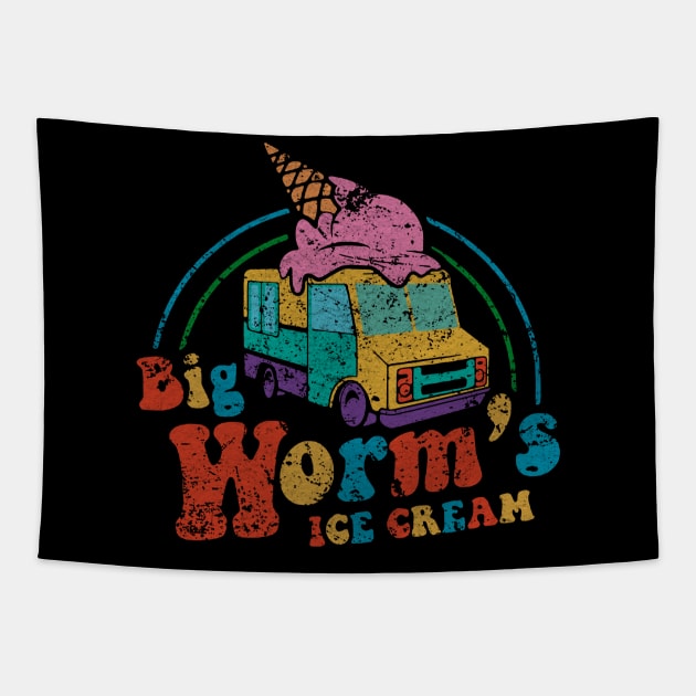 Big Worm's Ice Cream Vintage Tapestry by RASRAP