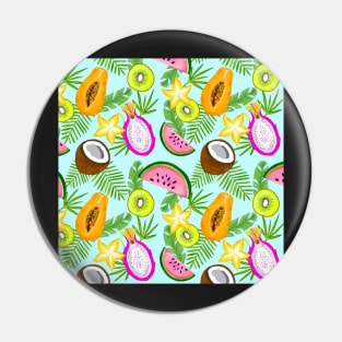 Tropical fruit pattern Pin