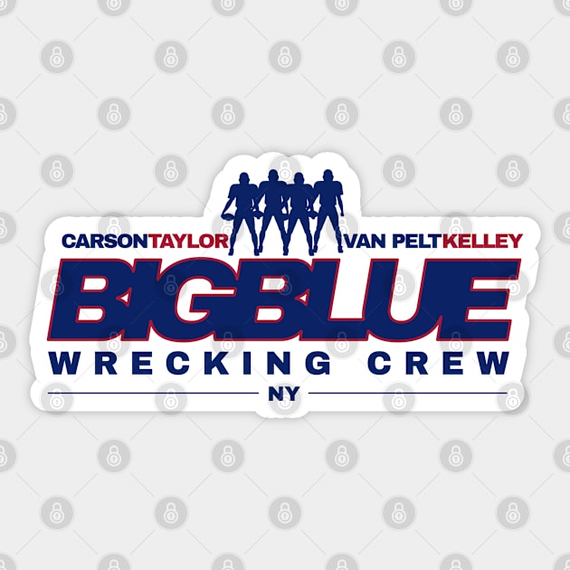 Big Blue Wrecking Crew - New York - New York Giants - Sticker