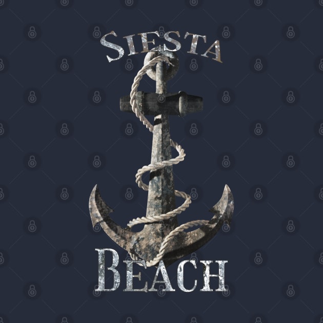 Siesta Key Florida Vacation Nautical Anchor Sailing by macdonaldcreativestudios