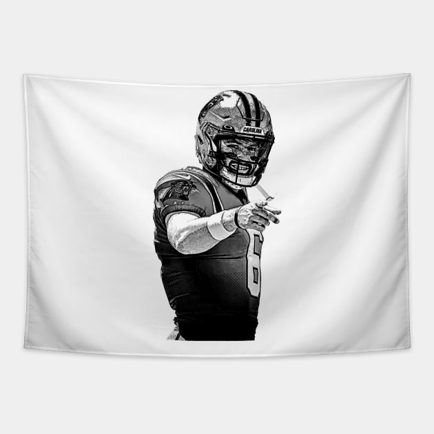 Baker Mayfield Tapestry by Zluenhurf