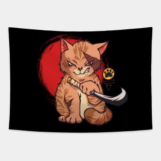 Yakuza Cat Tapestry