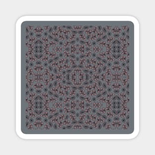 Retro pattern in gray/pink Magnet