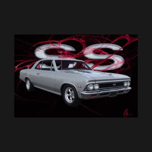 SS 396 Muscle Car in Red T-Shirt