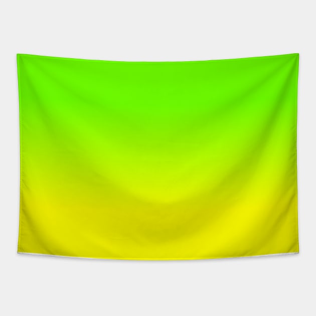 Neon Green and Neon Yellow Ombré  Shade Color Fade Tapestry by podartist