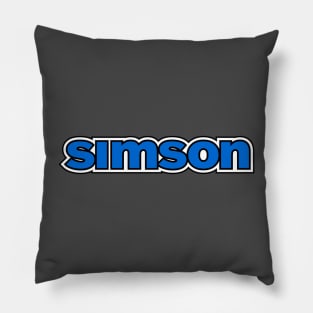 Simson logo (blue) Pillow